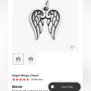James Avery Angel Wings Charm